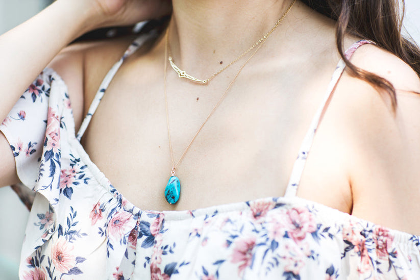 Choker with Gold Pendant